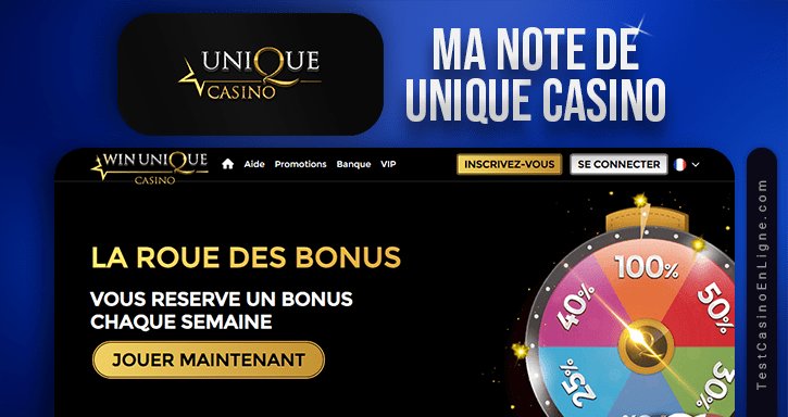 Trouvez votre Gain Uniqe à la Plaque au Win Unique Casino en Ligne